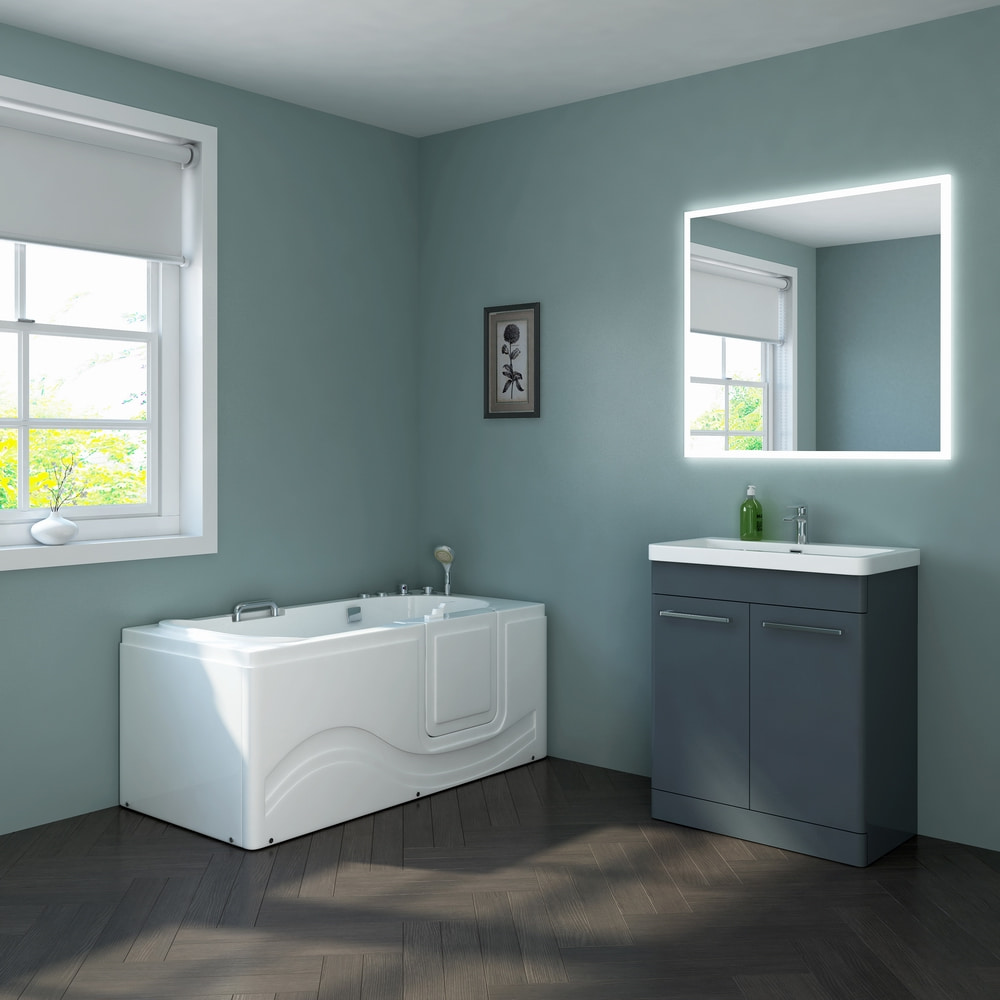 The low step-in threshold is a fundamental characteristic of walk-in baths