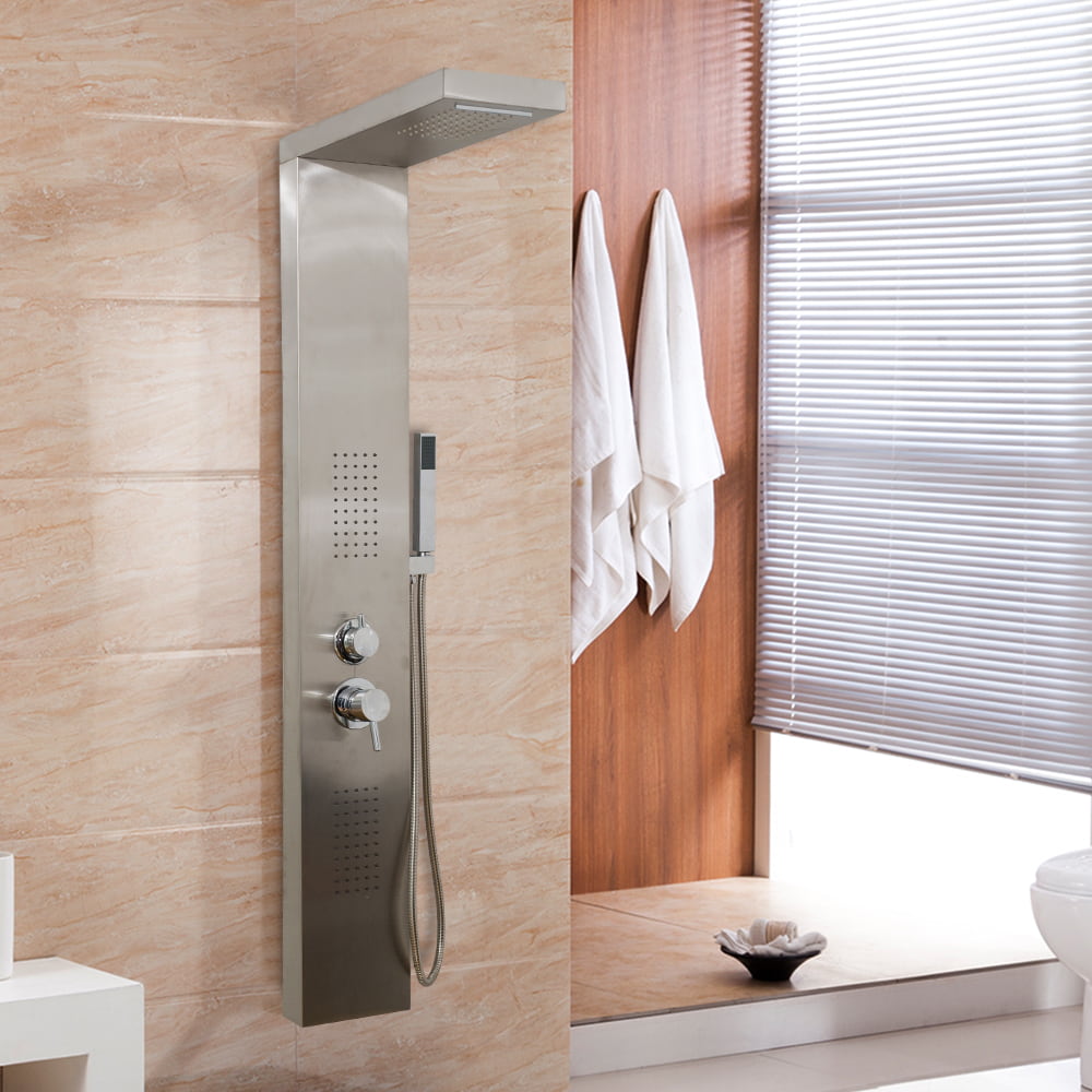 304 Stainless Steel Shower Panel Bathroom Faucet hydromassage  shower column wall mounted shower RL-P219