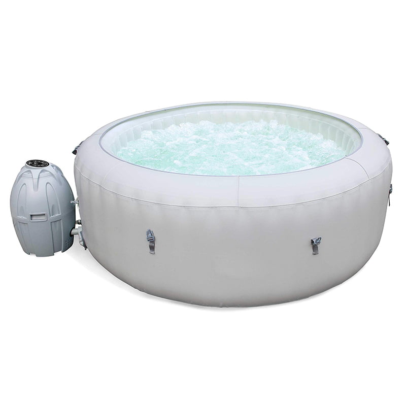 How has the ease of installation of inflatable hot tubs contributed to their growing recognition within the marketplace