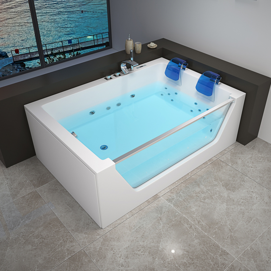 Massage bathtubs are equipped with jets and hydrotherapy features that provide a relaxing and therapeutic bathing experience