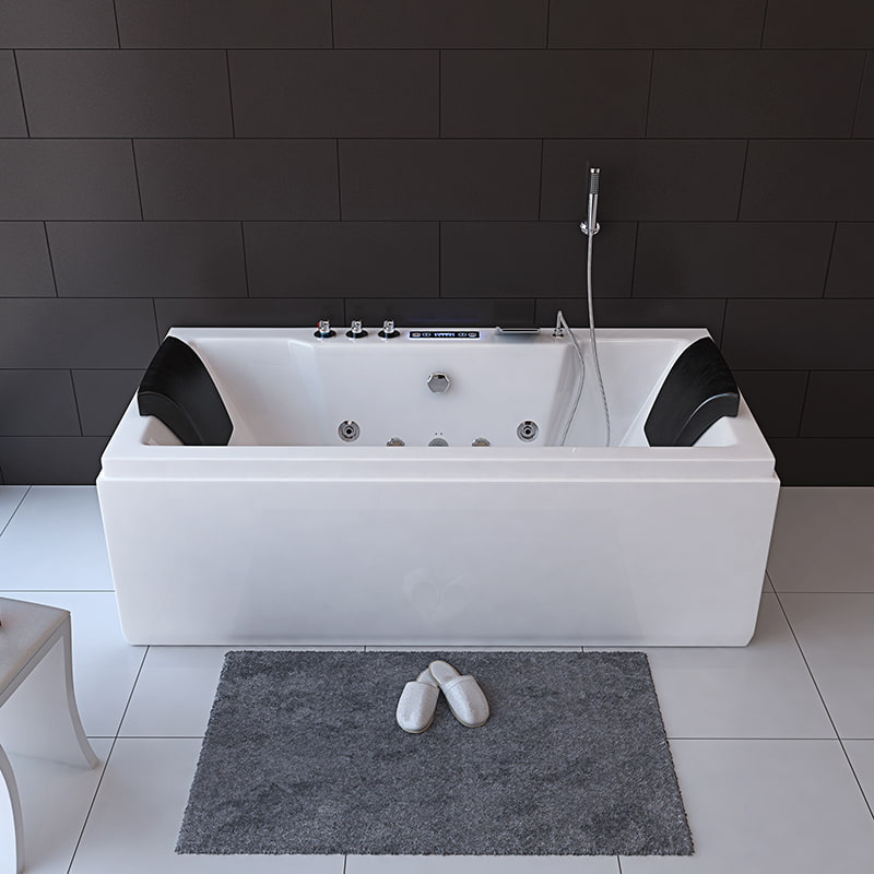 adult massage 2 person freestanding bathtubs with led light  RL-6132-without window