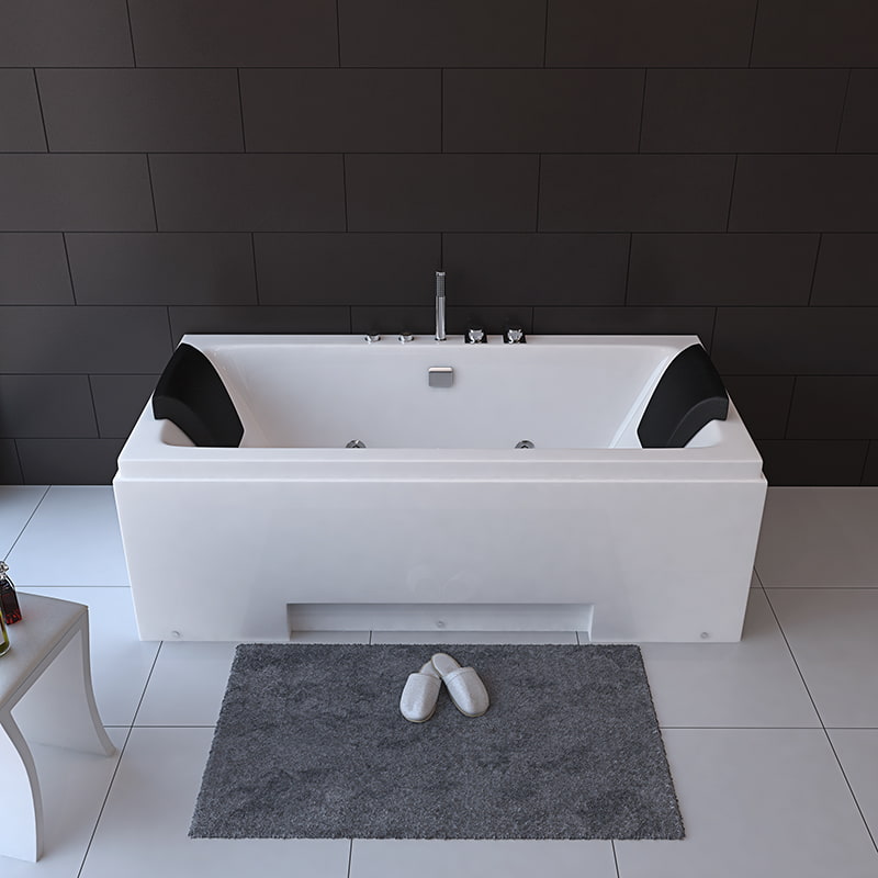 Comfortable Headrest Intelligent Massage Bathtub LED Spa Surfing Bubble Bathtub Constant Temperature Energy-saving  RL-6137