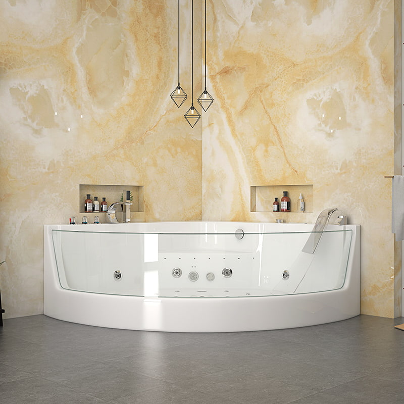 Acrylic LED Intelligent Massage Bathtub RL-6133-HL