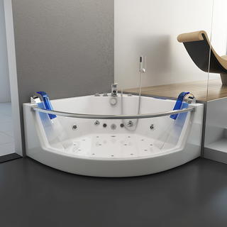 glass big massage acrylic whirlpool bath tubs bathtubs for adult RL-6134