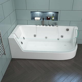 Samll bathroom Rectangle Freestanding Bathtub