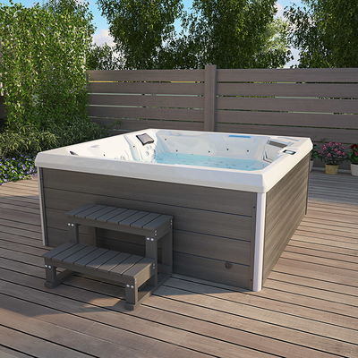 Wooden hot tub with whirlpool RL-J525-FR