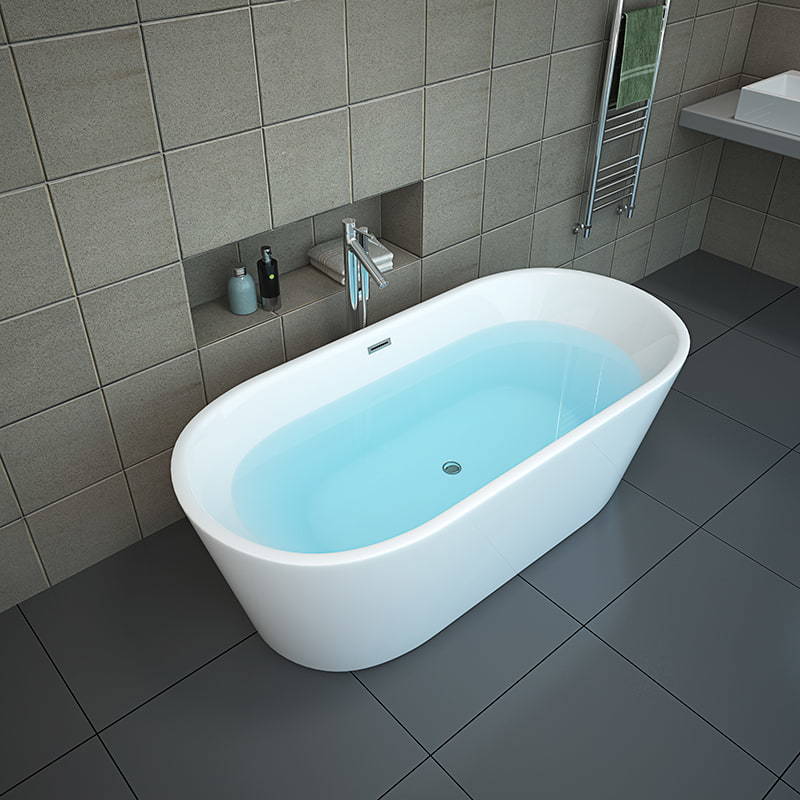White round bathtub RL-MF1201 (with light)