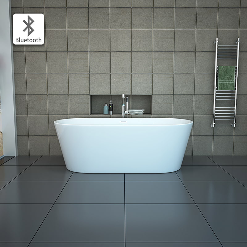 Round Acrylic Freestanding Bathtub RL-MF1201 (with Bluetooth)
