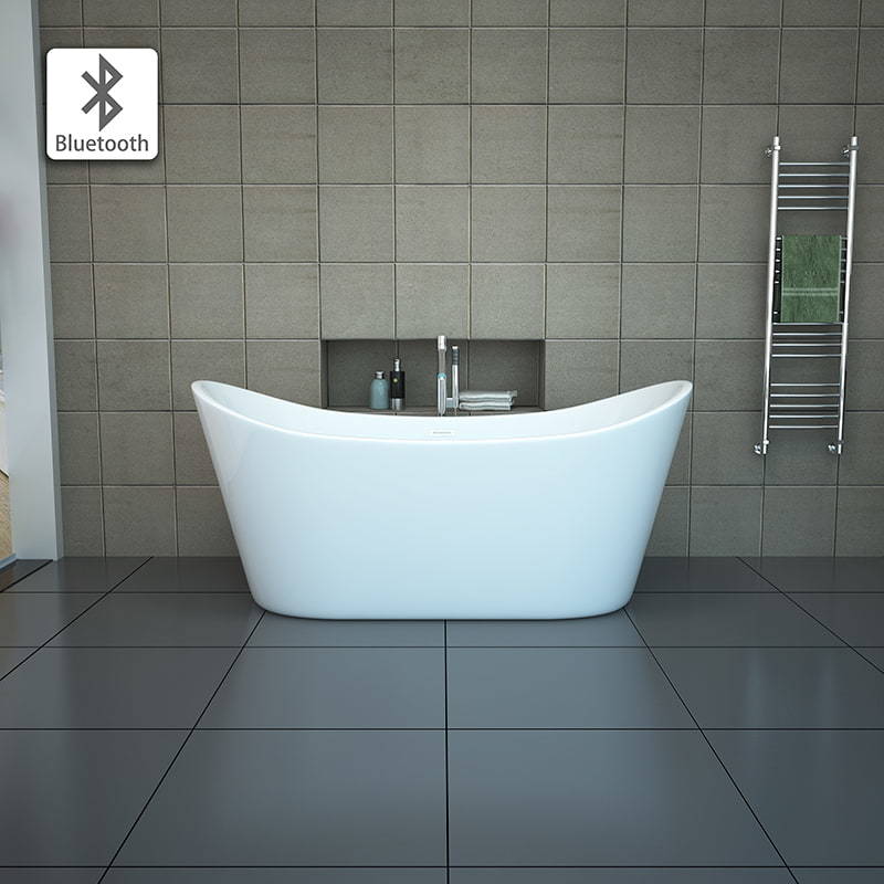 Large freestanding soaking bathtub RL-MF1202 (with Bluetooth)