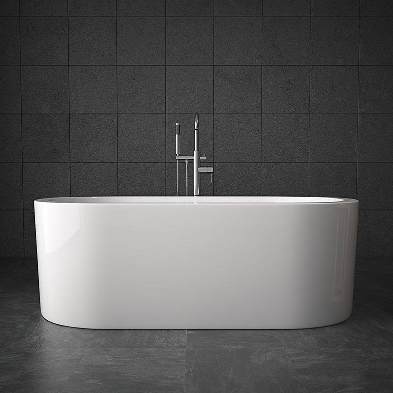 Pure white resin bathtub RL-MF1203
