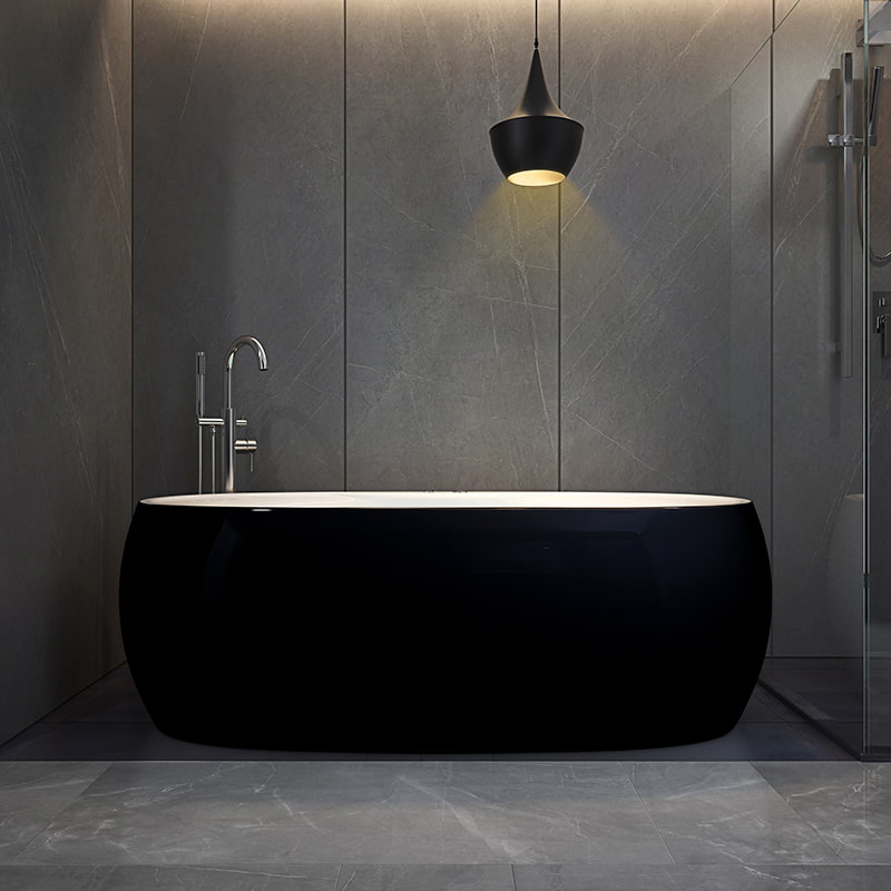 Freestanding Bath  RL-MF1204-POL（Black）