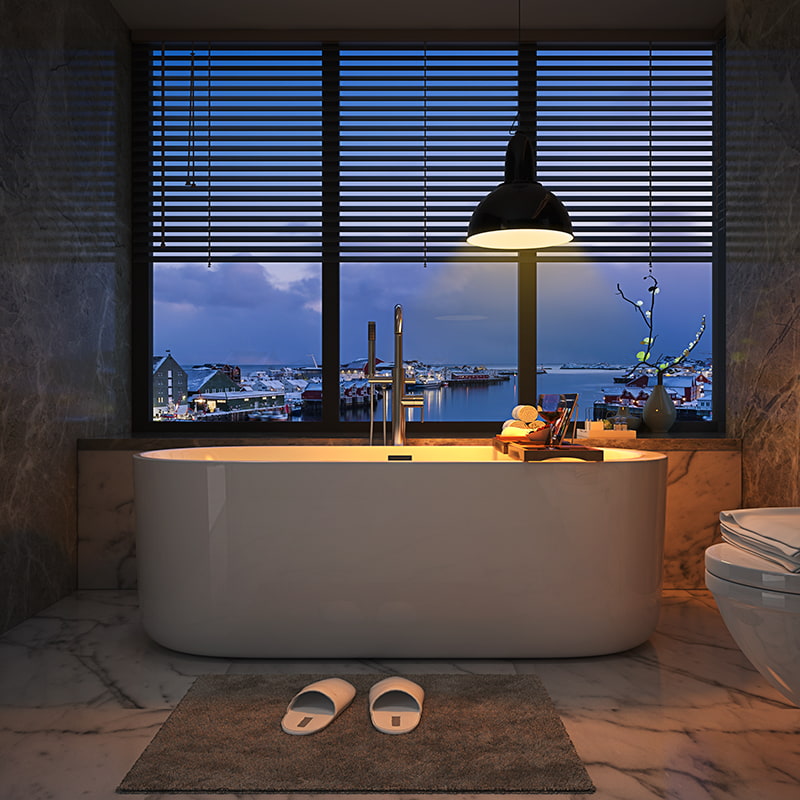 Marble freestanding bathtub RL-MF1205