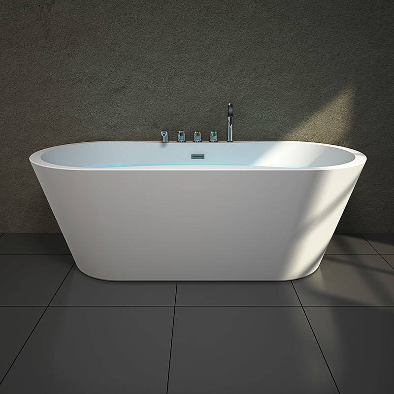 Separate soaking bathtub with faucet RL-MF1209(With Bluetooth)