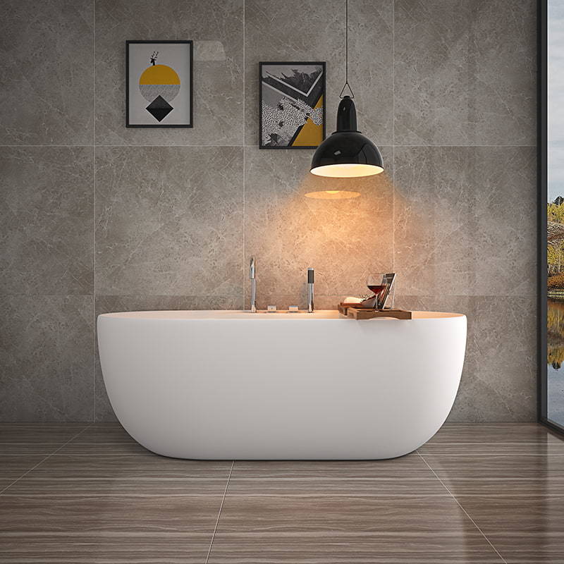 Bathroom white freestanding bath tub modern acrylic bathtub RL-MF1236