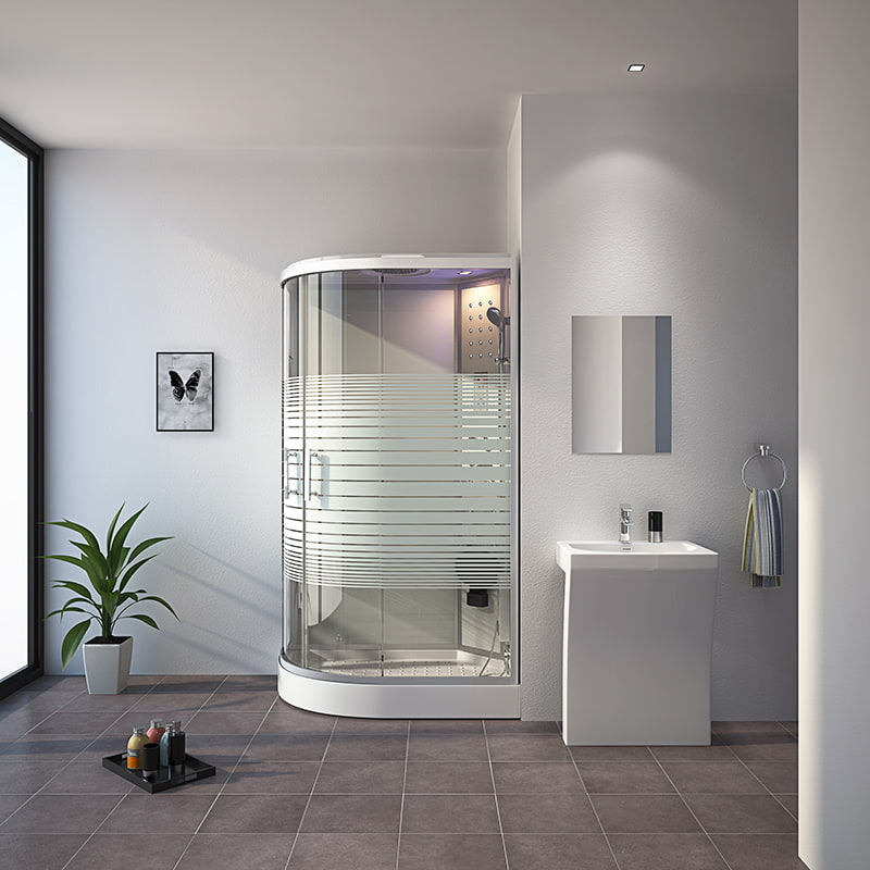 PVC Glass Frame Surface shower  RL-D06(W)(L)