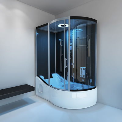 Compact design steam shower room whirlpool spa RL-D17(B)(R)