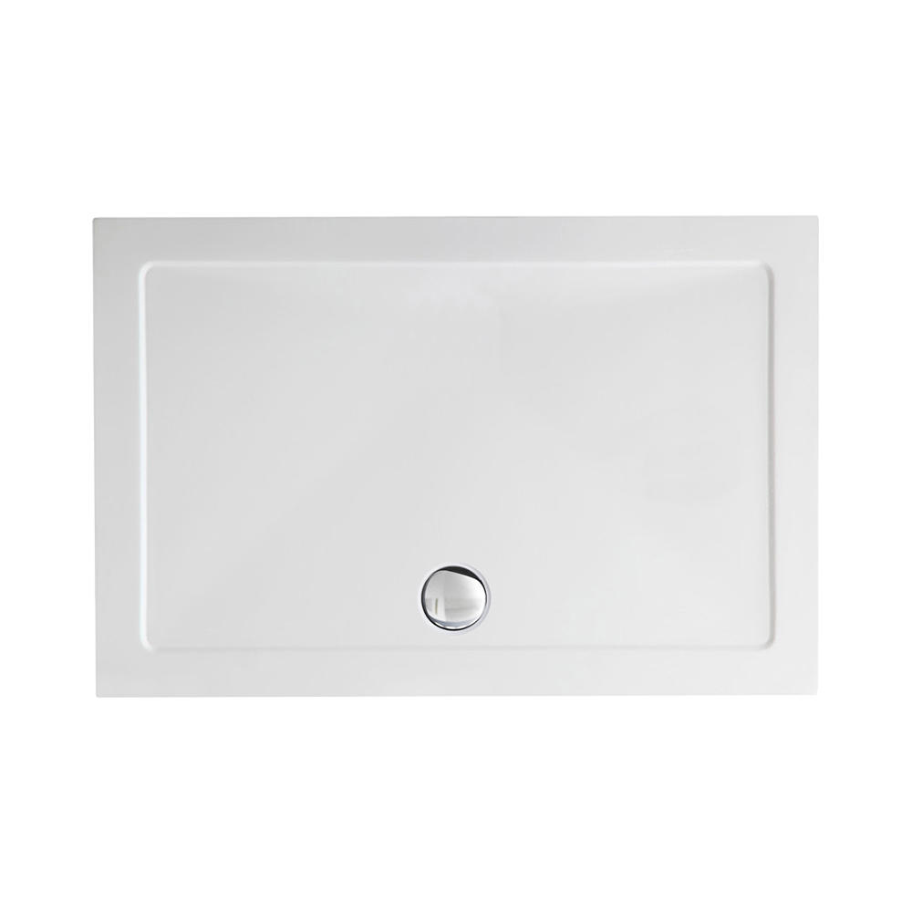 Portable resin villa shower base poly marble toilet shower tray RL-STR8017