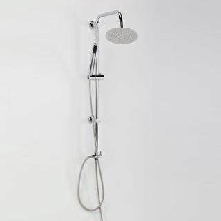 Bathroom wall mounted stainless steel shower set with round top shower  RL-P221