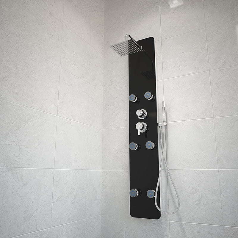 Cold and hot water bathroom shower panel RL-P04-B