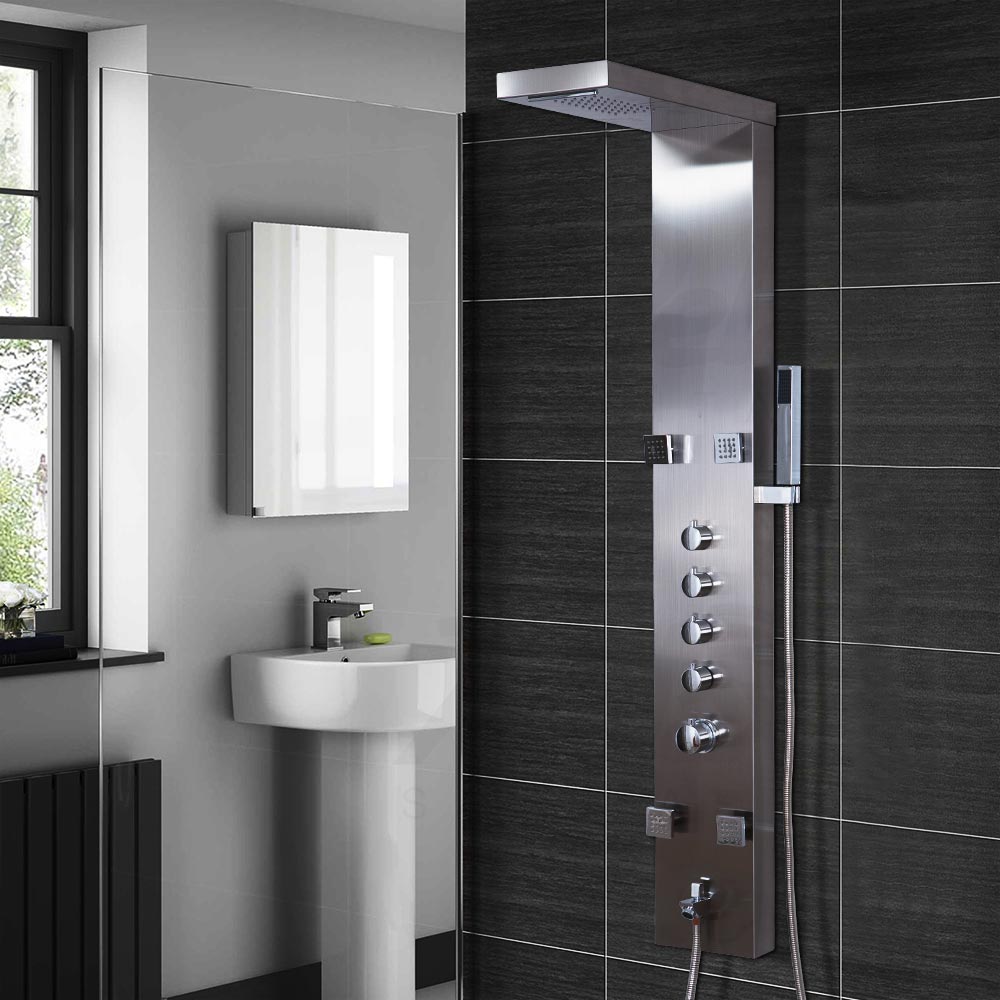 4 massage jets spa thermostatic shower panel RL-P218