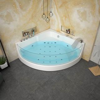 Triangle sector 1 Person Whirlpool massage bathtub 1500x1500mm RL-6133