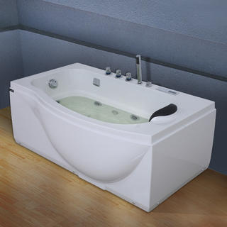 Acrylic whirlpool Bath Tub Massage Freestanding Soaking Bathtub 1490x820mm RL-6157-Right