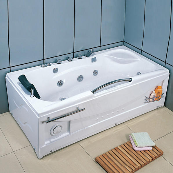 Rectangular Home spa Acrylic Massage Freestanding Bathtub 1700x850mm RL-H1785