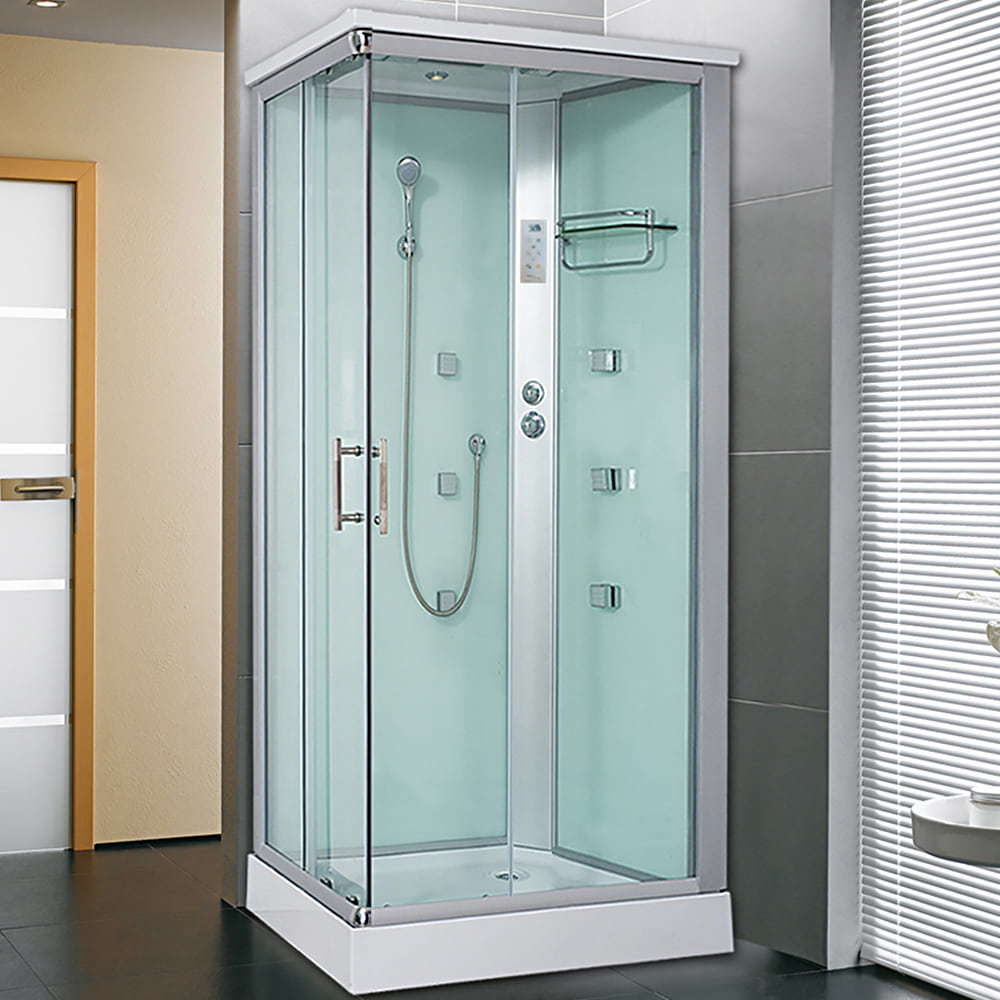 European Aluminum Frame Tempered Glass Steam Shower Room Shower Cabin With Computer Control Panel RL-A700-(W)-L