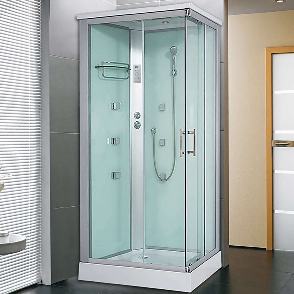 European Aluminum Frame Tempered Glass Steam Shower Room Shower Cabin With Computer Control Panel RL-A700-(W)-R
