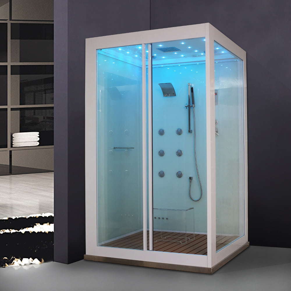 Square waterproof shower cabin indoor hotel shower room with silding door RL-D27