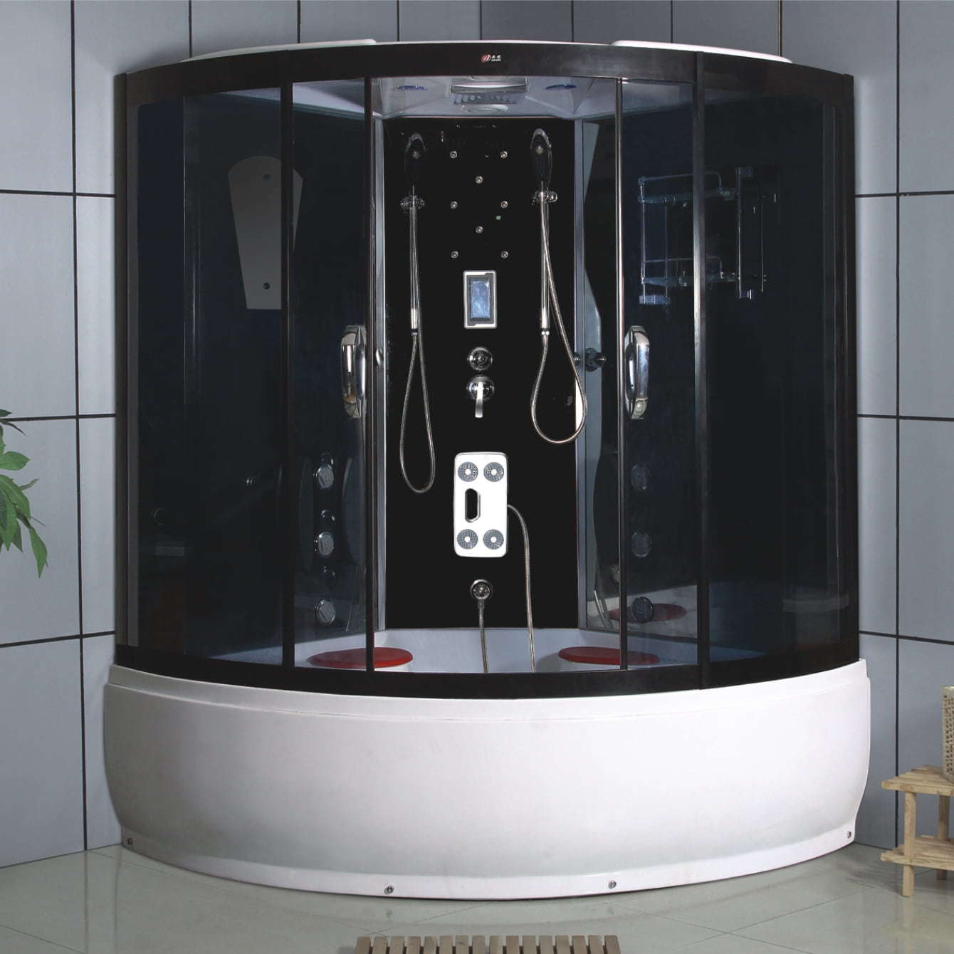Portable fan-shaped steam shower room spa RL-P150A