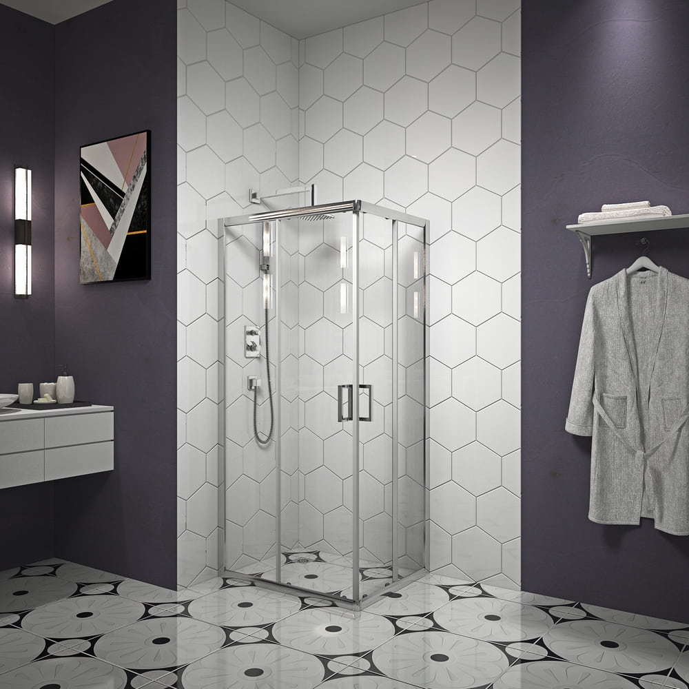 Square can be customized multi - size glass shower room RL-24