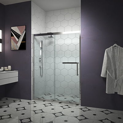 Built-in shower with single sliding glass door for easy cleaning RL-A31