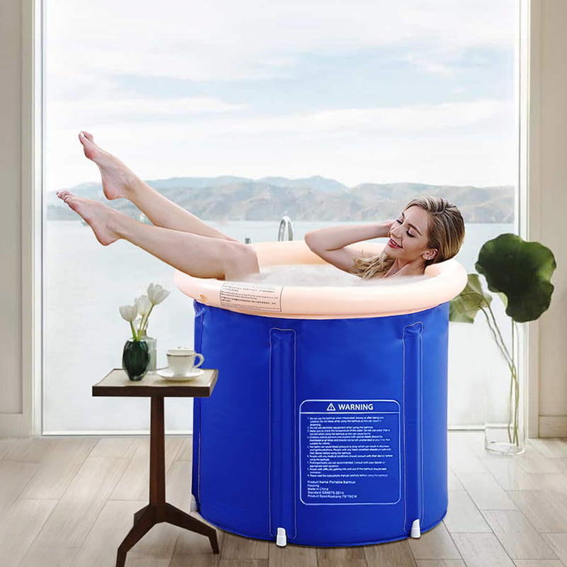Plastic Folding Bathtub Portable Family Bathroom Hot Tub in Small Spaces For Adult