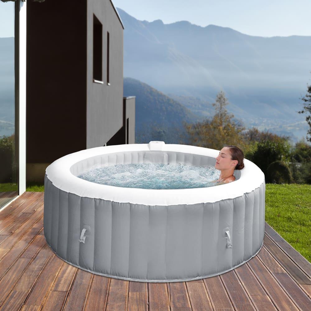 6 Person Portable Inflatable Hot Tub Jet Spa with Cover