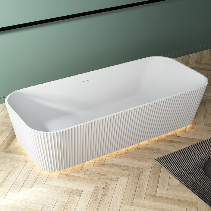 What material is the bathtub made of?