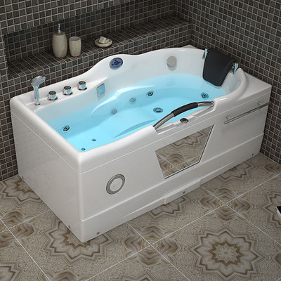 Square waterfall smart control small size acrylic massage bathtub 1500x800mm RL-H1580