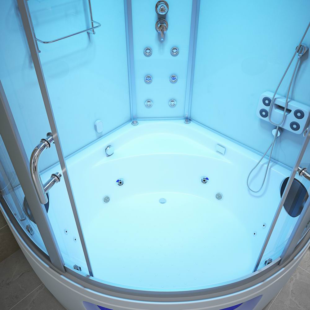 What should be paid attention to when installing the water retaining strip in the shower room?