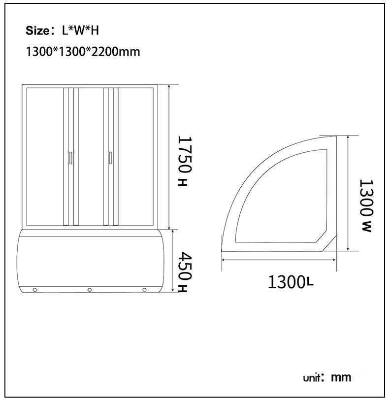 What are the common classic shower enclosure styles?