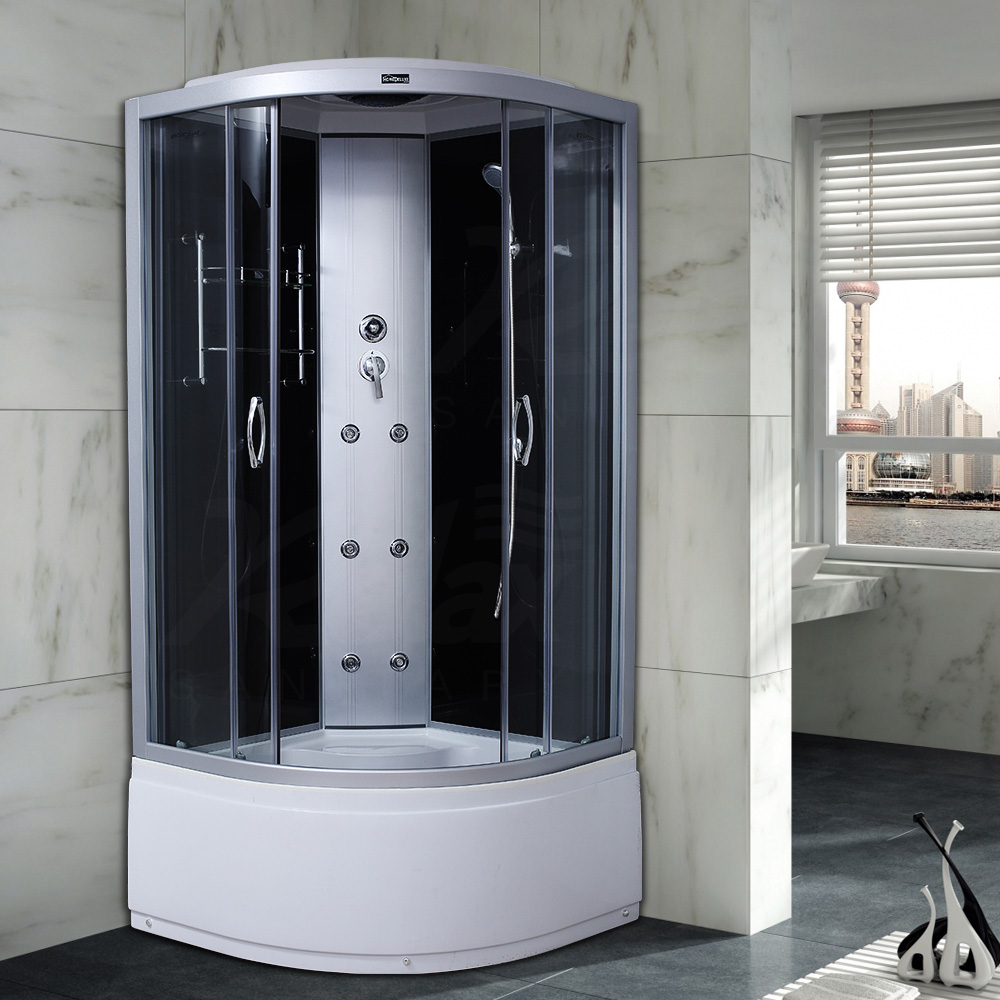 What are the characteristics of the shower room?