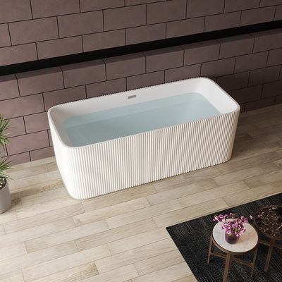 New design white freestanding soaking bathtub RL-MF1240